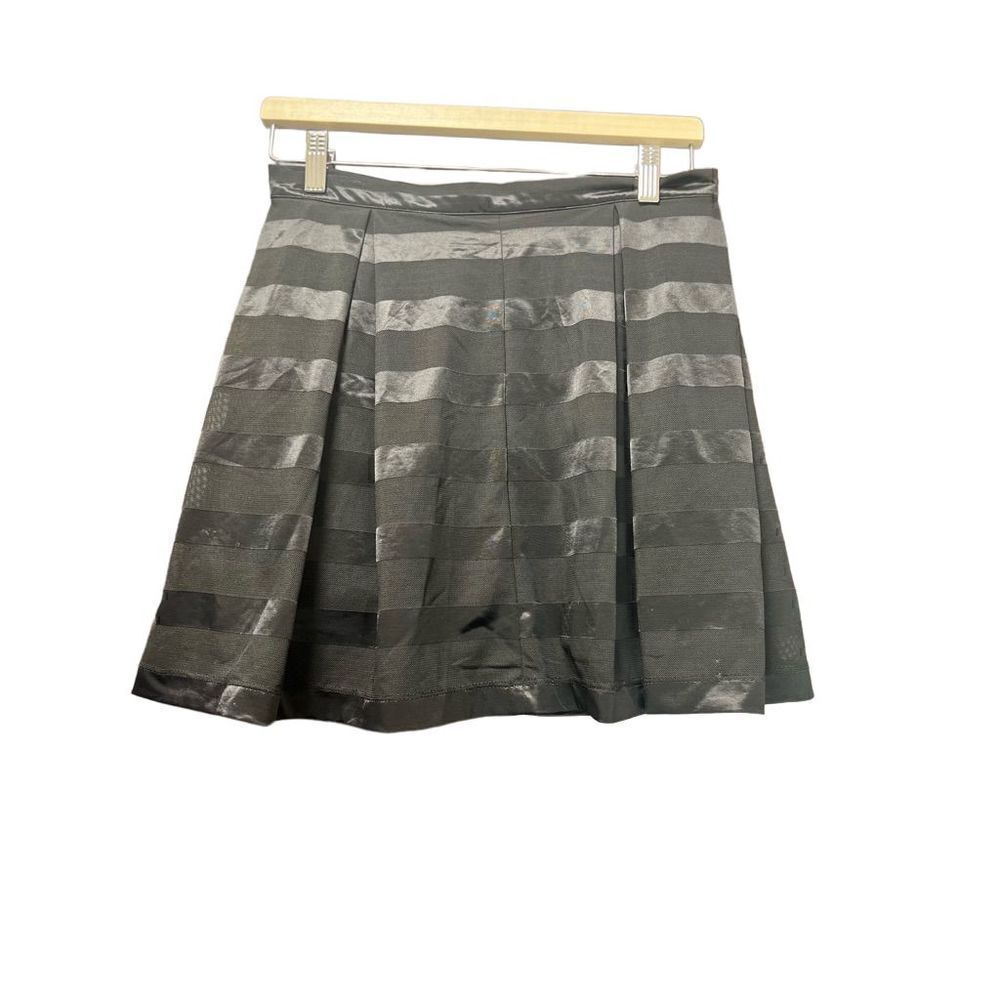 Forever 21 Satin Mesh Horizontal Stripe Mini Skirt Tutu
